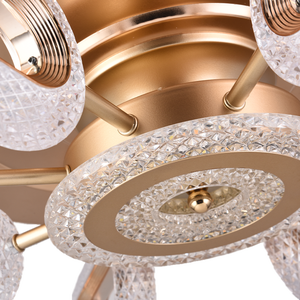 Customizable Modern <b>LED</b> <b>Ceiling</b> Fan Lamp Quality Smart Fan <b>Lights</b> with Remote Control for <b>Living</b> <b>Room</b> Application - Product Image 3