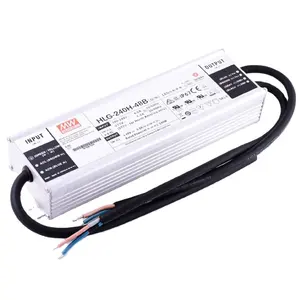 Meanwell HLG-240H-48B, 240w 48v arus konstan Dimmable LED Driver IP67 desain
