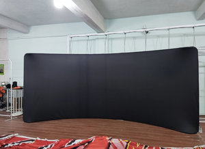 ฉากหลังผ้าพับได้สีเงินแบบยืดหยุ่น สำหรับงานแสดงสินค้าและงานอีเว้นท์ - Product Image 2