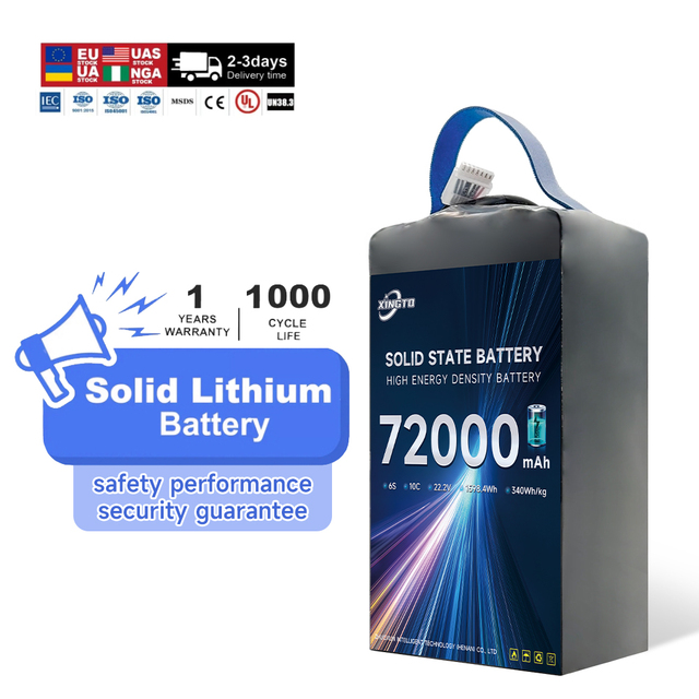 350wh/kg 72000mah 6S/12S/18S 5C/7C Customized Big Capacity High Energy Density Lithium Ion Uav Battery for Long-endurance Drone