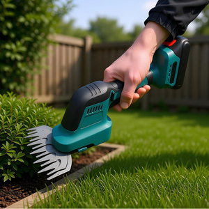 Cortasetos Inalámbrico de 21V, 2 en 1, Tijeras Eléctricas para Césped y Cortasetos Portátiles con Batería de Litio Recargable para Jardinería y Bricolaje - Product Image 2