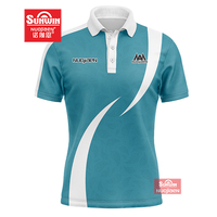 T-shirts polo en polyester pour hommes avec logo Polo pour hommes imprimé de logo personnalisé