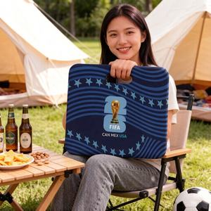 Coussin de siège extérieur imperméable imprimé Coupe du Monde <span class=keywords><strong>FIFA</strong></span> 2026 États-Unis, sous licence officielle, léger, pour sièges de stade - Product Image 4