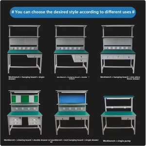 Ligne d'assemblage Esd réglable Table de travail en aluminium acier ordinateur réparation Portable établi avec tiroirs - Product Image 4
