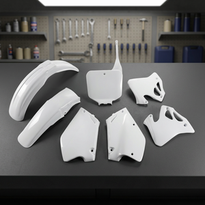 Kit di plastica bianca per Honda CR 250 1995-1996 accessori moto 041 - Product Image 2