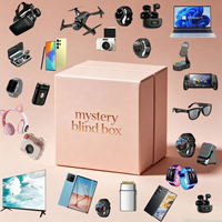 Boîte mystère électronique de luxe, 2 gadgets 3C haut de gamme aléatoires, boîte surprise, smartphone, tablette, ordinateur, caméra d'action, lunettes intelligentes