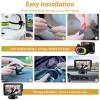 4.3 pouces surveillance de sécurité siège arrière de voiture bébé caméra grand Angle HD Vision nocturne LED lumières écran LCD