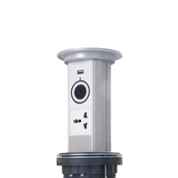 Prise de courant intelligente USB pneumatique à extraction automatique pour réunion multimédia, prise escamotable pour cuisine, bureau, mobilier