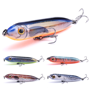 Premium 75mm 95mm 125mm 3 tamaños flotante Minnow lápiz señuelo ofertas al por mayor para pesca en el agua superior - Product Image 1