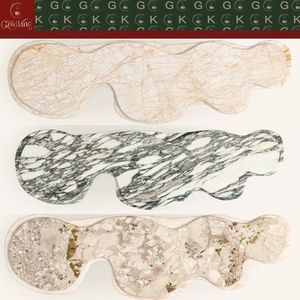 <span class=keywords><strong>Table</strong></span> d'entrée moderne en travertin GOLDKING, beige, pierre naturelle, <span class=keywords><strong>console</strong></span> artistique, meuble sur mesure pour la décoration du salon - Product Image 5