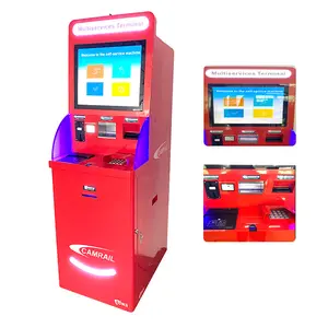 Distributore automatico di biglietti ATVM per chioschi multiservizi Touch Screen da 19 pollici con accettore e distributore di contanti