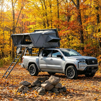 Carpa de techo rígida de ABS para 13 personas con apertura lateral, impermeable, doble toldo con cremallera SBS, venta al por mayor para taller 4x4 todoterreno