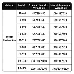 Nouvelle <span class=keywords><strong>Douche</strong></span> d'air pour salle blanche, Boîte de transfert en acier inoxydable, Fenêtre de transfert à verrouillage, Verre transparent, Facile à nettoyer, Utilisation en laboratoire - Product Image 5