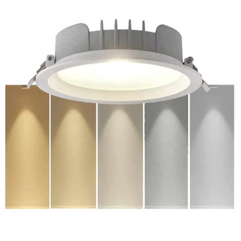 Nordic liper 8w cob smd led down light 20w 30w ip44 dim to warm cct recess downlight 85mm 150mm 180mm dali dimmable