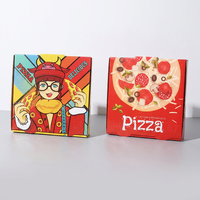 Boîte à Pizza ondulé en papier avec logo personnalisé, 6, 7, 8, 9, 10, 12 pouces, livraison d'usine, vente en gros, 50 pièces