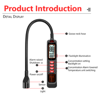 Détecteur Portable de Fuite de Gaz Fréon AC (R22, R32, R134a) avec Écran LCD pour Alarme de Fuite de Réfrigérant de Climatiseur Domestique