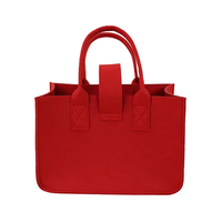 Sac de rangement tendance 2025 en feutre, sac fourre-tout avec logo personnalisable, grande capacité, sac à main en feutre