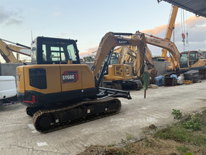 Nouvelle pelle hydraulique SANY SY60C G4 avec lame de bulldozer et brise-roche hydraulique |   Mini pelle sur chenilles 6 tonnes SY60 certifiée CE pour la construction - Product Image 3