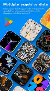 热销 Z85 Max 智能手表 无线充电 带 3 种不同硅胶表带 睡眠追踪器 NFC 游戏智能手表 适用于 IOS Android - Product Image 3