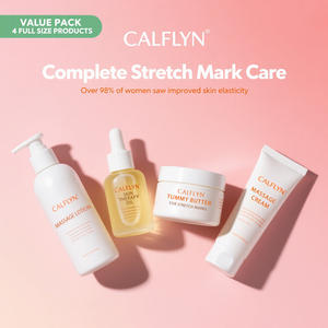 Paket nilai perawatan <span class=keywords><strong>Stretch</strong></span> <span class=keywords><strong>Mark</strong></span> lengkap (Losion pijat, minyak terapi kulit, mentega perut, krim pijat) untuk kehamilan & Postpartum - Product Image 2