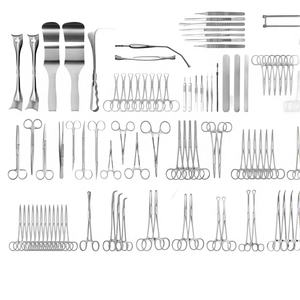 Ensemble d'instruments chirurgicaux de laparotomie en acier inoxydable de qualité supérieure, 104 pièces, kit de chirurgie abdominale de base, réutilisable, certifié CE, pour hôpital - Product Image 1