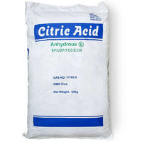 Acide citrique anhydre de qualité alimentaire, cristal granulaire blanc, conservateur pour la transformation alimentaire