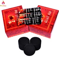 FireMax 33mm 100 comprimés lumière instantanée fruits bois brûleur d'encens charbon de bois rond narguilé disque de charbon de bois