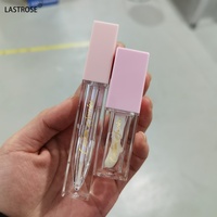 Nouveau design Bling Bling Lip Gloss Container Wand Tubes Private Label Liquid Lipstick Rhinestone Lipgloss Tube