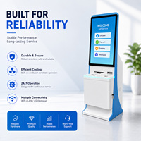 Kiosco de Autoservicio con Pantalla Táctil de 43 Pulgadas, Impresora A4, Escáner de Códigos QR, Lector de Tarjetas RFID, OEM, ODM