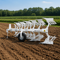 Charrue à socs réversible agricole professionnelle 3+1 socs pour tracteur