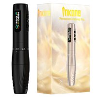 Machine à tatouer sans fil réglable Gold Sliver Black Stroke, stylo rotatif professionnel pour débutants en art corporel