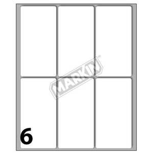 PAQUETE DE 60 ETIQUETAS BLANCAS 73X37MM - Product Image 1