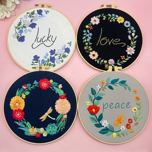 Main suspendu bricolage matériel paquet Lu broderie fleur Animal couronne <span class=keywords><strong>oiseau</strong></span> anglais <span class=keywords><strong>point</strong></span> <span class=keywords><strong>de</strong></span> <span class=keywords><strong>croix</strong></span> petite peinture suspendue - Product Image 5