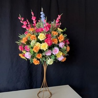 MSFAME Grands centres de table floraux naturels de 80 cm de diamètre, boules de fleurs artificielles pour décoration de mariage
