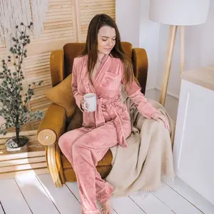 NANTEX pijama Pijamas kış kadın kadife gecelikler pijama sıcak pijama