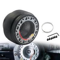 HUB Sports Kit d'adaptateur de patron à dégagement rapide de moyeu de volant à 6 boulons pour Volkswagen/Renault/Opel/Land Rover/Chevrolet/FIAT Etc.