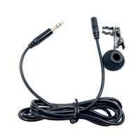 Microfono a Condensatore Omnidirezionale Professionale OEM ODM Nero 3M con Cavo, Clip per Colletto per Telefono Cellulare 3.5mm, per TikTok, YouTube Live