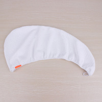Serviette turban en microfibre à séchage rapide pour cheveux, avec logo personnalisé, en tissu gaufré, pour femme