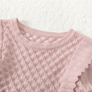 Nouveauté robe tricotée Mimixiong pour bébé, vêtements solides pour nouveau-né, vêtements à manches longues pour bébé fille - Product Image 2