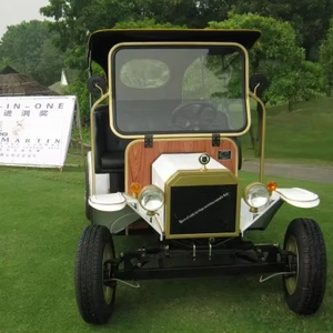 Carrito de Golf Vintage de Lujo, Estilo 2025, para Turismo y Playa, 8 Asientos, Autonomía de 50-70 km, Certificado CE, Batería de Plomo-Ácido, 6 Personas - Product Image 4