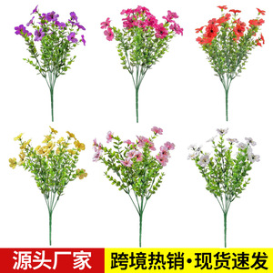 Bouquet de fleurs artificielles violettes en soie pour décoration extérieure, mariage, maison, 10cm-30cm - Product Image 2