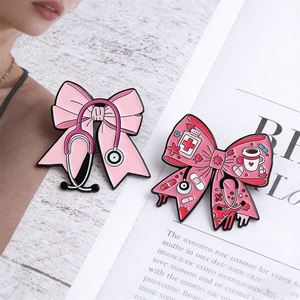 X57 Meilleures ventes : Broches et épingles de revers en métal émaillé, motifs médicaux (médecin, infirmière, stéthoscope, nœud), broches médicales, épingles pour sacs et vêtements, épingles de revers anime - Product Image 3