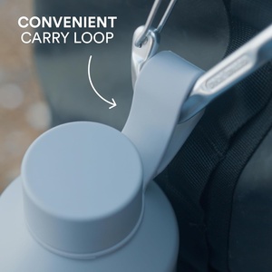 Bouteille d'eau isotherme en acier inoxydable 304 de 650 ml (22 oz) avec grande ouverture, filtre à thé amovible et poignée en corde - Product Image 2