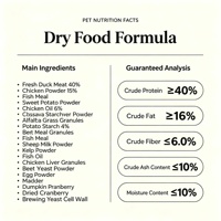 Nourriture sèche pour chats gestantes et lactantes, 40% de protéines, poulet frais, forte teneur en viande, vitamines ACE, zinc, sélénium, bêta-glucane, formule complète