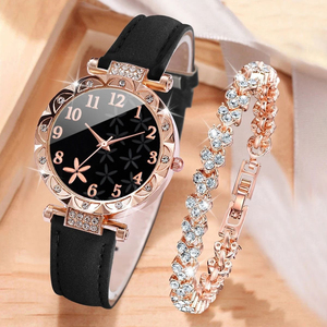Montre à quartz pour femme Dodo Starfish Dial avec bracelet en cuir - Product Image 5
