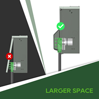 RVGUARD 30/50 Amp RV Temporary Power Outlet Panel Breaker Tipe 3R ETL Terdaftar, Stopkontak Listrik Logam untuk RV
