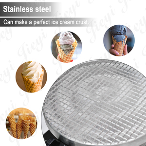 Macchina Commerciale per Coni Gelato, Piastra Antiaderente in Alluminio con Timer e Controllo della Temperatura per Caffetterie e Gelaterie - Product Image 5