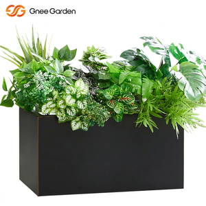 133 L Factory Direct Black Galvanized Steel Planter Metal <b>Flower</b> <b>Box</b> for Home & Garden Use Indoor Outdoor with OEM ODM Service - Product Image 1