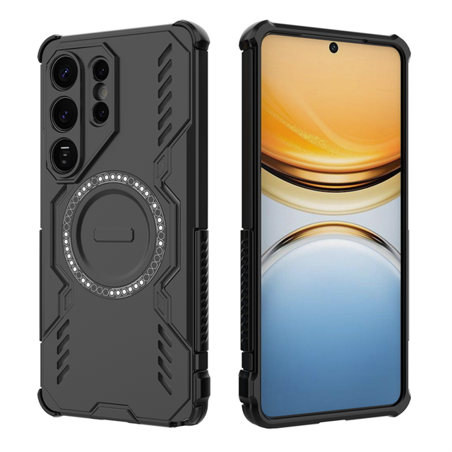 Luxury TPU+PC Shockproof Cooling Heat Dissipation Shockproof Magnetic Wireless Charging Phone Case for Oppo Reno15 Pro Max