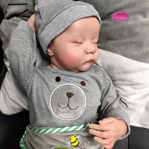 Búp bê tái sinh thật bé bán buôn 18 inch Búp bê sơ sinh tái sinh búp bê mềm Silicone thực tế bé tái sinh Quà Tặng - Product Image 2
